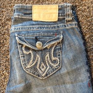 MEK Women's Blue Boot Cut Jeans